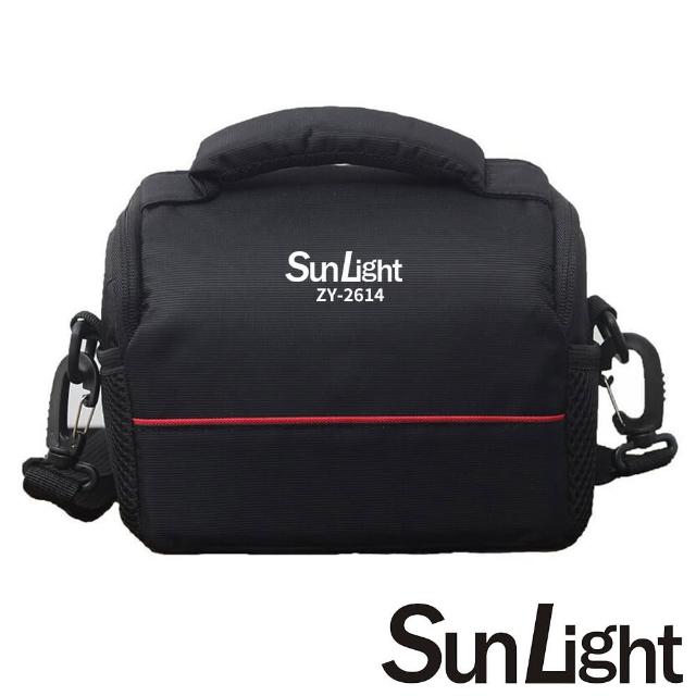 【SunLight】ZY-2614 帛佧 單肩背包 黑色紅線(微單眼/空拍機適用)