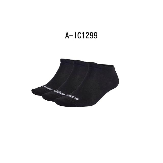 【adidas 愛迪達】基本款短襪 T LIN LOW 3P 三雙 男女 - IC1299