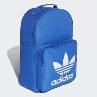 【adidas 愛迪達】後背包 運動包 書包 旅行包 登山包 BP CLAS TREFOIL 藍 DJ2172