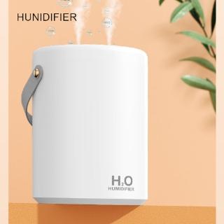 【HUMIDIFIER】新款3L智能濕度顯示霧化水氧機 空氣加濕器 薰香機J35 冰川白