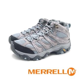 【MERRELL】女 MOAB 3 MID GORE-TEX 防水登山中筒鞋 女鞋(灰藍)