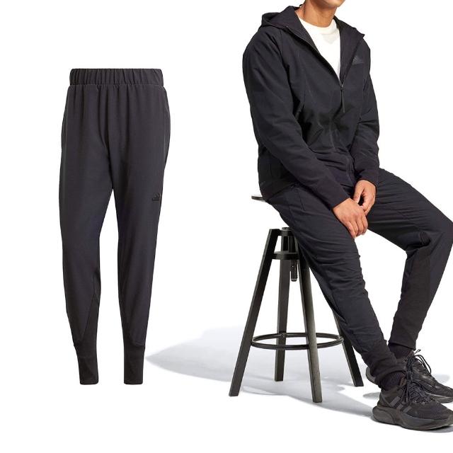 【adidas 愛迪達】Adidas Z.N.E. AEROREADY 男款 黑色 基本款 舒適 休閒 運動 長褲 IR5207