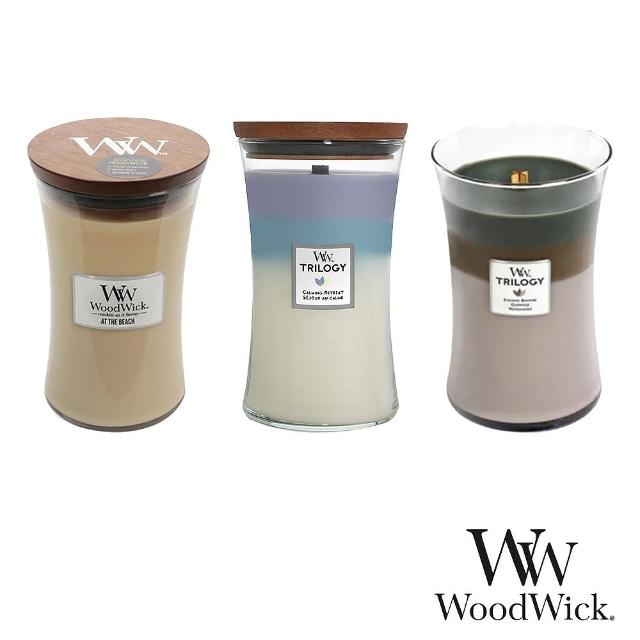 【WoodWick】美國Woodwick 大沙漏 香氛蠟燭 22oz(多款任選)