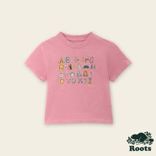【Roots】Roots 小童- OUTDOOR CAMP短袖T恤(粉紅色)
