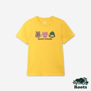 【Roots】Roots 大童- BUDDY FRIENDS短袖T恤(檸檬黃)