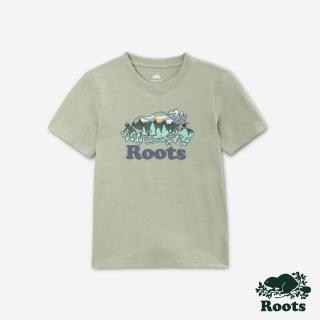 【Roots】Roots 大童- OUTDOOR ROOTS短袖T恤(綠色)