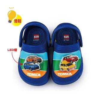 【童鞋城堡】中童 花園鞋 電燈鞋 TOMICA多美車(TM1889-藍)