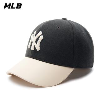 【MLB】N-COVER 可調式硬頂羊毛棒球帽 紐約洋基隊(3ACPV0236-50CGS)