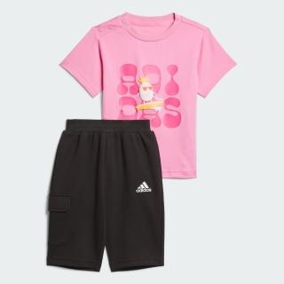 【adidas 官方旗艦】運動套裝 短袖/短褲 嬰幼童裝 IT1811