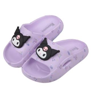 【布布童鞋】三麗鷗庫洛米紫色兒童輕量拖鞋(C4C650F)