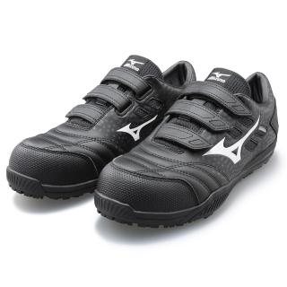 【MIZUNO 美津濃】F1GA233809(TD 赤足 輕量工作鞋 防護鞋 塑鋼頭 防油防滑 3E寬楦)
