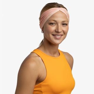 【BUFF】Coolnet抗UV 運動造型頭帶-粉橘杏桃(吸濕排汗/涼感舒適/極致快乾/頭帶/頭巾)