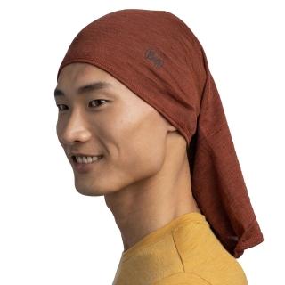 【BUFF】舒適素面 125 gsm美麗諾羊毛頭巾-陶瓦紅(脖圍/保暖/登山健行/面罩/國旅)