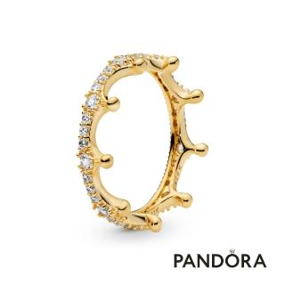 【Pandora 官方直營】透明璀璨冠冕戒指-絕版品