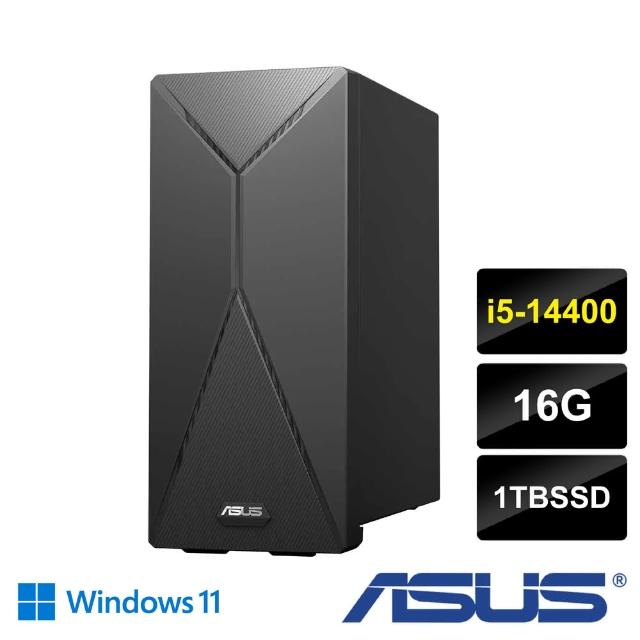 【ASUS 華碩】14代i5十核心極速電腦(H-S501MER/i5-14400/16G/1TBSSD/W11)