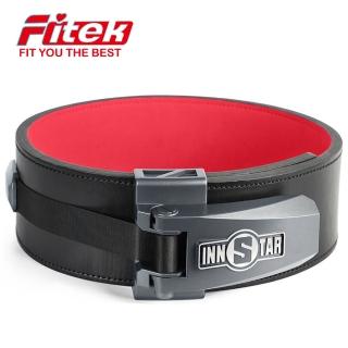 【Fitek】牛皮舉重腰帶／快拉腰帶／健身腰帶／重訓腰帶(輕鬆調整、緊密貼合／舉重、深蹲必備)