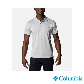 【Columbia 哥倫比亞】男款-Zero Rules涼感防曬快排短袖Polo衫-花灰色(UAE60820HG/IS)