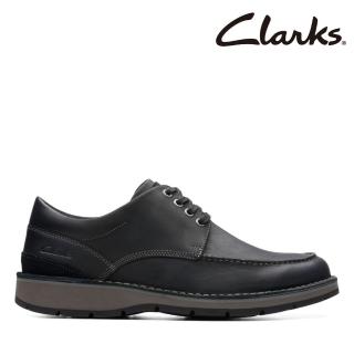 【Clarks】男鞋 Gravelle Low 日常穿搭輕量縫線設計寬楦綁帶休閒鞋(CLM74573C)