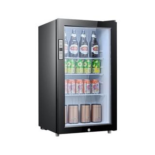 【Josie】110L冷藏冰箱 玻璃門帶鎖冰吧(冷藏櫃/保鮮櫃/酒櫃/冰箱/冷凍櫃)