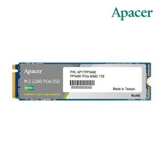 【Apacer 宇瞻】PP3480 M.2 PCIe 1TB Gen3x4 NAS 固態硬碟