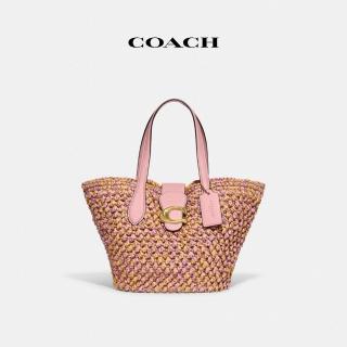 【COACH官方直營】小號托特手袋-B4/粉色/橙色(CH741)