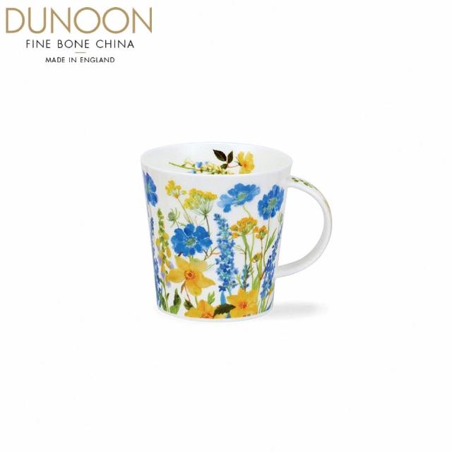 【DUNOON】邊境花園馬克杯-藍-480ml(100%英國製骨瓷馬克杯)