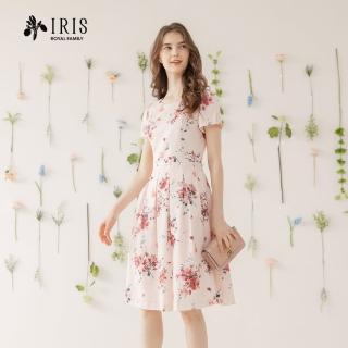【IRIS 艾莉詩】花之圓舞曲印花洋裝-2色(42620)