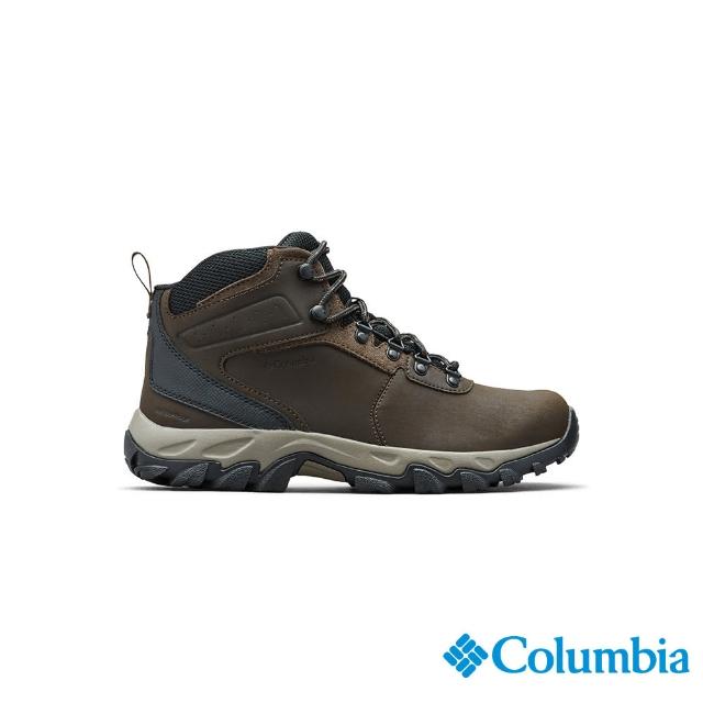 【Columbia 哥倫比亞官方旗艦】男款-NEWTON RIDGE Omni-Tech防水高筒登山鞋-深棕(UBI39700AD/IS)