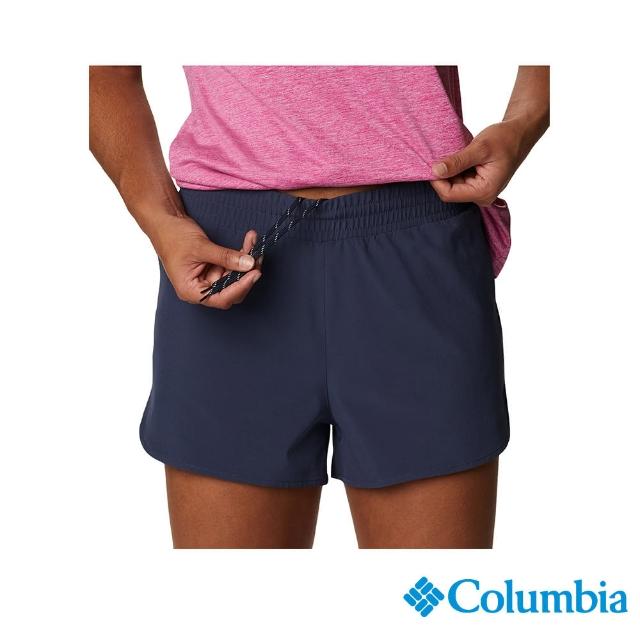 【Columbia 哥倫比亞】女款-Columbia Hike快排短褲-藍色(UAR96390NY/IS)