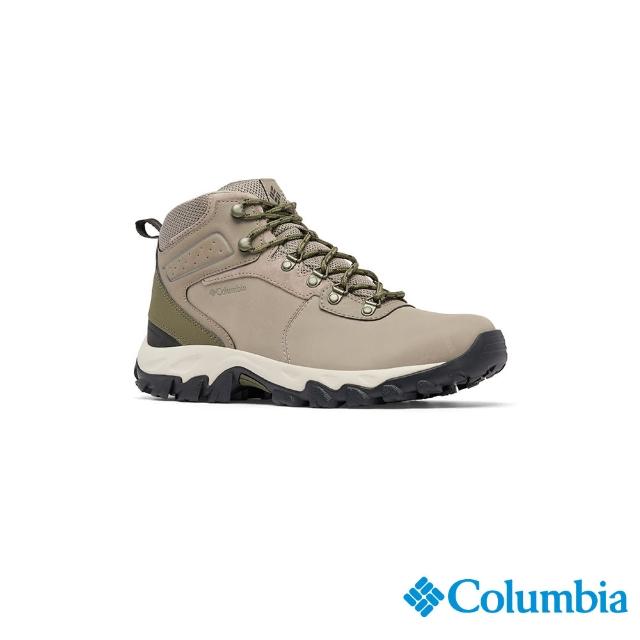 【Columbia 哥倫比亞官方旗艦】男款-NEWTON RIDGE Omni-Tech防水高筒登山鞋-卡其(UBI39700KI/IS)