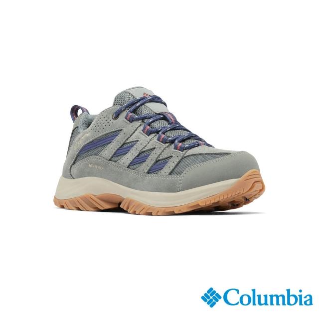 【Columbia 哥倫比亞】女款-CRESTWOODOmni-Tech防水登山鞋-灰綠色(UBK53720GG/IS)