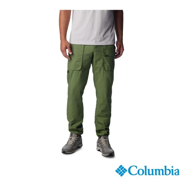【Columbia 哥倫比亞 官方旗艦】男款-Landroamer工裝口袋長褲-綠色(UAM88600GR/IS)
