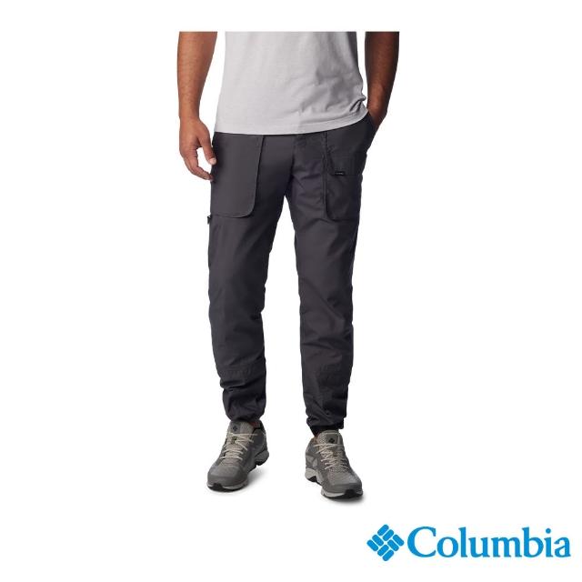 【Columbia 哥倫比亞 官方旗艦】男款-Landroamer工裝口袋長褲-深灰色(UAM88600DY/IS)