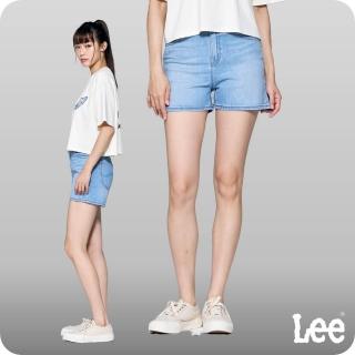 【Lee】女裝 牛仔短褲 / 涼感 中腰 經典五口袋 淺藍洗水 / Jade Fusion 系列(LL22014873S)