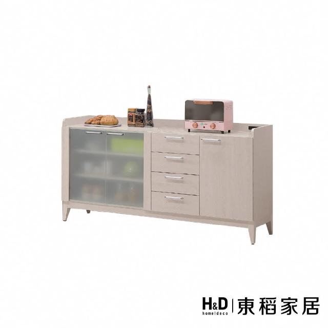 【H&D 東稻家居】原切白橡餐櫃5.3尺(TKHT-07185)