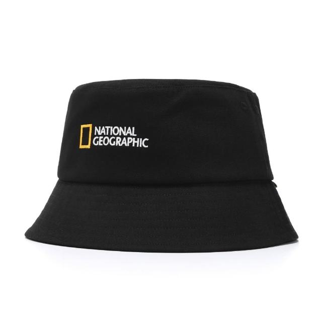 【National Geographic 國家地理】小 LOGO 漁夫帽-黑色(百搭漁夫帽/穿搭必備)