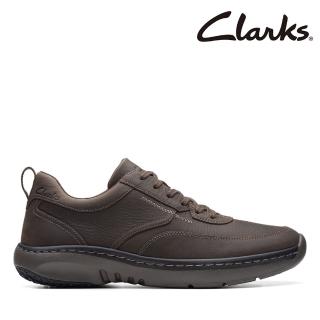 【Clarks】男鞋 Clarks Pro Lace 優質皮感柔軟透氣休閒鞋(CLM75191C)
