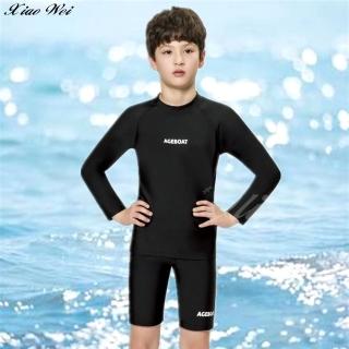 【梅林品牌】流行男童/中童/大童長袖二件式泳裝(NO.M32258)