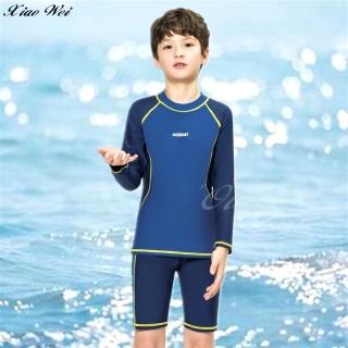 【梅林品牌】流行男童/中童/大童長袖二件式泳裝(NO.M32238)