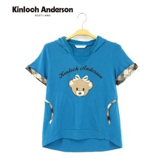 【Kinloch Anderson】可愛小熊連帽短袖上衣 金安德森女裝(KA0555311)