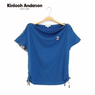 【Kinloch Anderson】一字領小熊抽繩短袖上衣 金安德森女裝(KA0555324)