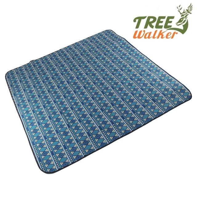 【TreeWalker】柔感加厚防水野餐墊-顏色隨機出貨(200x200cm)