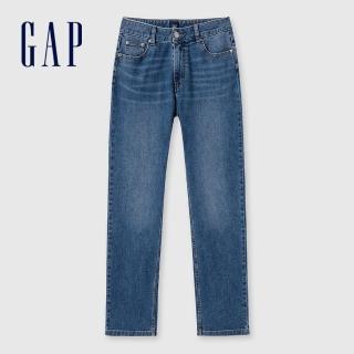 【GAP】女裝 直筒牛仔褲-深藍色(465037)