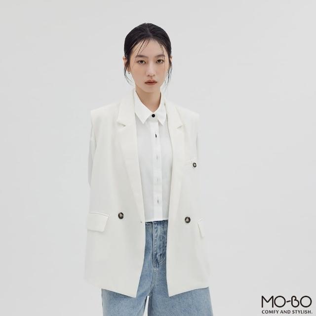 【MO-BO】小M刺繡設計款短襯衫