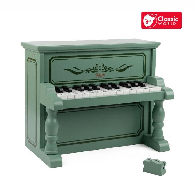 【classic world】木製兒童鋼琴-古典莫蘭迪綠