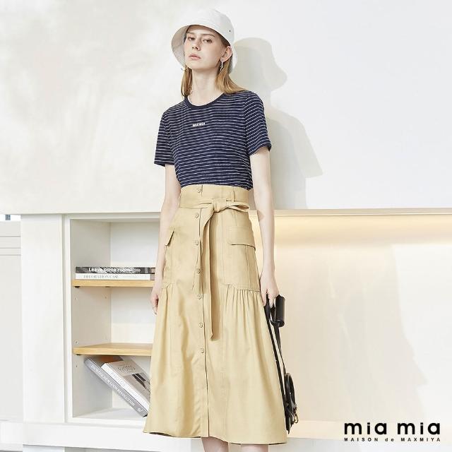 【mia mia】天絲棉排釦長裙