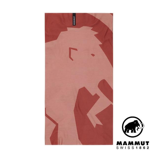 【Mammut 長毛象】Mammut Logo 防曬快乾頭巾 磚紅/石英粉 #1191-05817