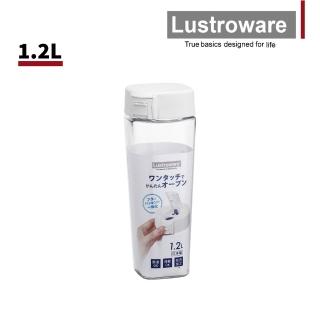 【Lustroware】日本岩崎可橫放密封耐熱冷水壺-1.2L(防漏/冰箱壺/桌上壺)