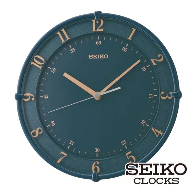 【SEIKO 精工】時尚藍色阿拉伯數字掛鐘 QXA805L(時分秒皆顯示 壓克力鏡面 SK048)