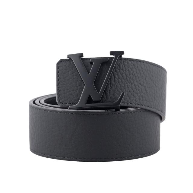 【Louis Vuitton 路易威登】Initials 啞光標誌牛皮雙面可用皮帶 85cm_展示品(M0424V)